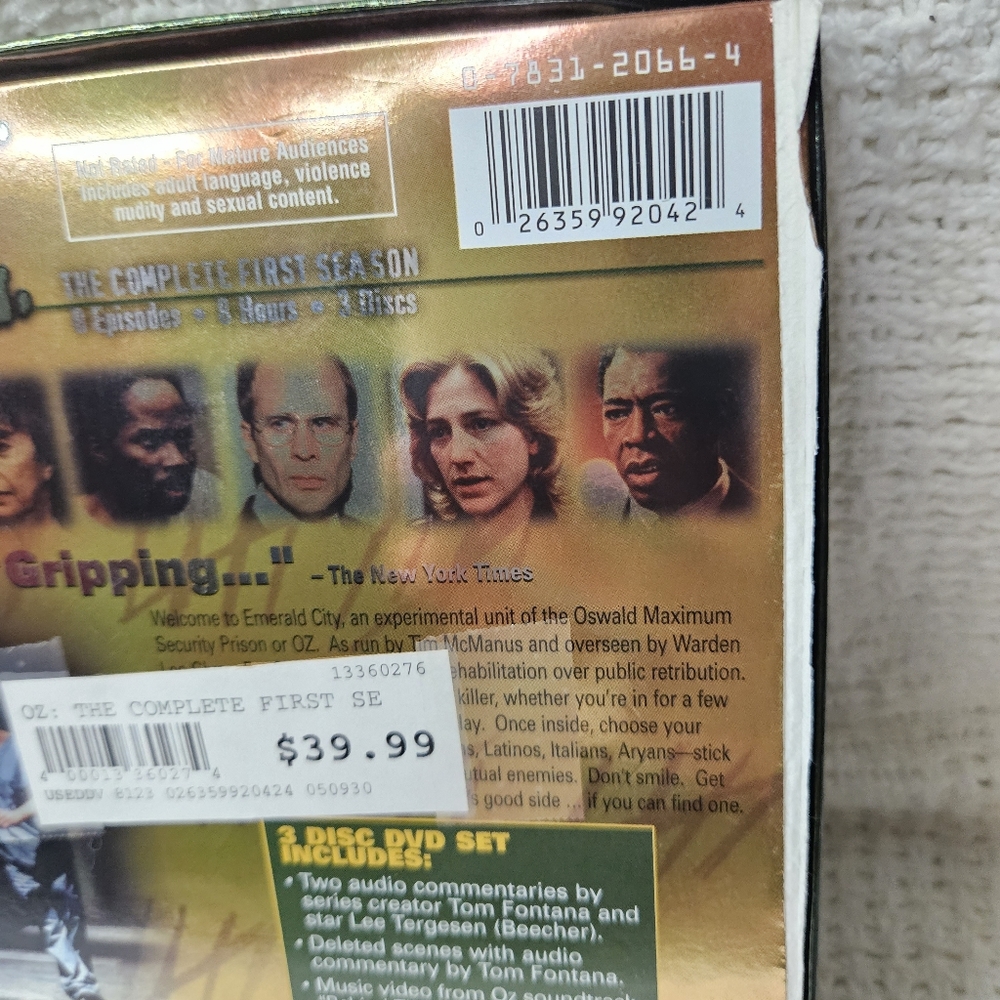 OZ FIRST & SECOND COMPLETE SEASON (16 Episodes-16 Hours-6 Discs) HBO BOX SETS - Picture 9 of 11